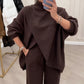 ❄️Winter Sale - 49% OFF🧥Women's 2-Piece Oversized Sweater & Pants Set
