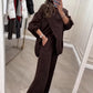 ❄️Winter Sale - 49% OFF🧥Women's 2-Piece Oversized Sweater & Pants Set