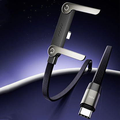 🎁Year-End Sale 70% OFF⚡💥2-in-1 Fast Charging Cable with Adjustable Phone Stand