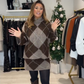 ⏳Time-Limited Special⏰Women's Diamond Pattern Knit Sweater & Skirt 2-Piece Set
