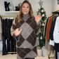 ⏳Time-Limited Special⏰Women's Diamond Pattern Knit Sweater & Skirt 2-Piece Set