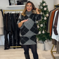 ⏳Time-Limited Special⏰Women's Diamond Pattern Knit Sweater & Skirt 2-Piece Set
