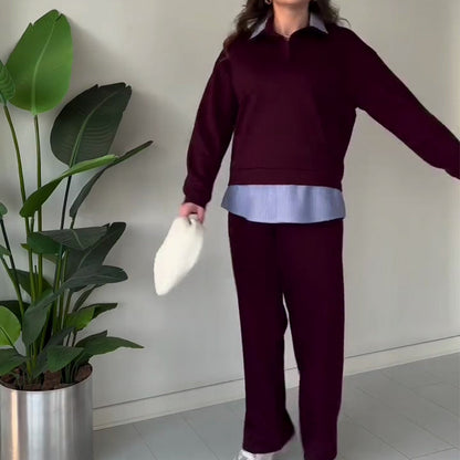 🔥Hot Sale Offers-Women's Casual Long-Sleeve Top and Pants 2-Piece Set🔥Buy 2 Get Free Shipping