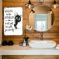 Vintage Highland Cow Sign – Funny"Are You Pooping?" Wall Decor😂