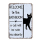 Vintage Highland Cow Sign – Funny"Are You Pooping?" Wall Decor😂