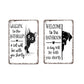 Vintage Highland Cow Sign – Funny"Are You Pooping?" Wall Decor😂