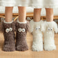 🏆🔥LAST DAY BUY 1 GET 1 FREE⚡50K+ SOLD💕Women's Plush Slippers Socks Floor Socks Winter Home Indoor Thickened Fleece-Lined Anti-Slip Adult Women's Plush Snow Socks Shoe Covers