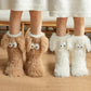 🏆🔥LAST DAY BUY 1 GET 1 FREE⚡50K+ SOLD💕Women's Plush Slippers Socks Floor Socks Winter Home Indoor Thickened Fleece-Lined Anti-Slip Adult Women's Plush Snow Socks Shoe Covers