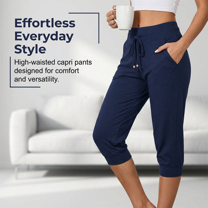 🔥50% OFF NOW!🩳Drawstring Waist Cropped Sweatpants for Lounging