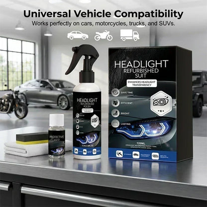 🎁💥LAST DAY SALE 50% OFF!!💖🚗 Professional Car Headlight Restoration Kit – No‑Sanding Headlight Polish & Protective Agent🛡️, Restore Foggy Yellow Dim Headlights💡