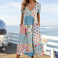 🌊SUMMER HOT SALE £13.99!!👙Women's V-neck dresses with short sleeves in patterned designs