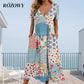 🌊SUMMER HOT SALE £13.99!!👙Women's V-neck dresses with short sleeves in patterned designs