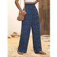 ⏳Limited-time 70% off⏰Women's Smocked High Waist Wide Leg Pants👖