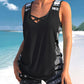 ⏰LAST DAY 70% OFF🎁50K+ SOLD!🏖️Women's Tummy Control Tankini Set with Built-In Bra – Flattering Boho Swimwear with Shorts