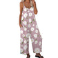 ✨Summer Hot Sale - ONLY ￡11.99!! ⏰Women's Floral Print Wide Leg Jumpsuit 💐