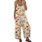 ✨Summer Hot Sale - ONLY ￡11.99!! ⏰Women's Floral Print Wide Leg Jumpsuit 💐