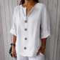 🔥New Hot Selling-60% Off!!🌿Women's Loose Fashion Button Top