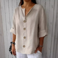 🔥New Hot Selling-60% Off!!🌿Women's Loose Fashion Button Top