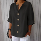 🔥New Hot Selling-60% Off!!🌿Women's Loose Fashion Button Top