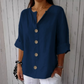 🔥New Hot Selling-60% Off!!🌿Women's Loose Fashion Button Top