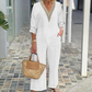 🔥LIMITED TIME 70% OFF!⏰Women's V-Neck Top & Wide-Leg Pants