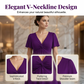 💗SUMMER HOT SALE 50% OFF⚡50K+ SOLD!!👗Elegant V-Neck Twist Front Dress with Pockets – Flattering ruched waist, breathable & flowy – perfect for work, weddings or date nights – chic and functional 💃