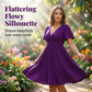 💗SUMMER HOT SALE 50% OFF⚡50K+ SOLD!!👗Elegant V-Neck Twist Front Dress with Pockets – Flattering ruched waist, breathable & flowy – perfect for work, weddings or date nights – chic and functional 💃