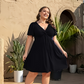 💗SUMMER HOT SALE 50% OFF⚡50K+ SOLD!!👗Elegant V-Neck Twist Front Dress with Pockets – Flattering ruched waist, breathable & flowy – perfect for work, weddings or date nights – chic and functional 💃