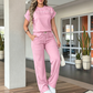⏰🔥LIMITED TIME 70% OFF!🔥Women's Casual Short Sleeve Top & Wide Leg Pants Set