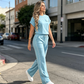 ⏰🔥LIMITED TIME 70% OFF!🔥Women's Casual Short Sleeve Top & Wide Leg Pants Set