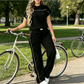 ⏰🔥LIMITED TIME 70% OFF!🔥Women's Casual Short Sleeve Top & Wide Leg Pants Set