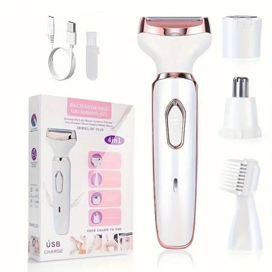 ⏰Limited-time 50% off🥳💞50K+ SOLD!🔥4-In-1 Electric Cordless Lady Body Hair Shaver