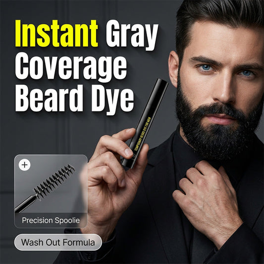 🏆🔥LAST DAY BUY 1 GET 1 FREE💖 Long-Lasting Beard and Eyebrow Dye for Men – Gray Cover, Fuller Look, Portable ✨