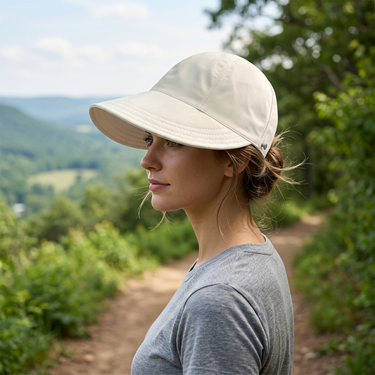 ⏳LAST DAY SALE: ONLY ￡5.99!!🎁✨Women’s UPF 50+ Elegant Foldable Sun Hat – Wide-Brim Cotton Bucket Hat with Neck Flap & Adjustable Strap 🌞🇬🇧 | Packable, Breathable & Beach-Ready