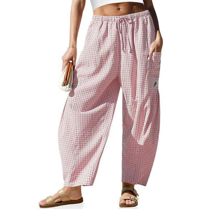 🧡Summer Hot Sale 50% OFF!!💞50K+ SOLD!⚡Summer Loose Fit Gingham Pants for Women