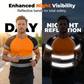 📢📢50% OFF !! ⏰Men’s Fluorescent Color Block Athletic Shirt Outdoor Safety Tee