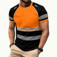 📢📢50% OFF !! ⏰Men’s Fluorescent Color Block Athletic Shirt Outdoor Safety Tee
