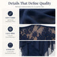 📢📢50% OFF !! ⏰Women's Elegant High-Low Hem Lace Overlay Dress🌺