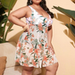 🧡Summer Hot Sale 50% OFF!!⚡Women's Floral Print One Piece Swim Dress