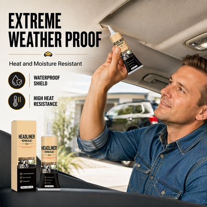 🎉49K+ Sold 🚗 Waterproof Car Headliner Repair Glue, High Strength Adhesive for Sagging Car Ceiling & Interior