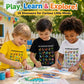 🔥🎁 New Arrival: 🏆 50% OFF💖 Children's T-shirt with Dinosaur and Letter Prints