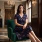 🧡Summer Hot Sale 50% OFF!!⚡Women's V-Neck Floral Print Dress with Twist Waist