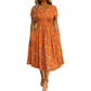🧡Summer Hot Sale 50% OFF!!⚡Women's V-Neck Floral Print Dress with Twist Waist