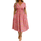 🧡Summer Hot Sale 50% OFF!!⚡Women's V-Neck Floral Print Dress with Twist Waist