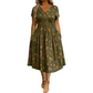 🧡Summer Hot Sale 50% OFF!!⚡Women's V-Neck Floral Print Dress with Twist Waist