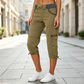🎁💥LAST DAY SALE 50% OFF!!🛠️🌬️Women's High-Waist Cargo Capri Pants