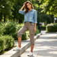 🎁💥LAST DAY SALE 50% OFF!!🛠️🌬️Women's High-Waist Cargo Capri Pants