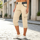 🎁💥LAST DAY SALE 50% OFF!!🛠️🌬️Women's High-Waist Cargo Capri Pants