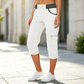 🎁💥LAST DAY SALE 50% OFF!!🛠️🌬️Women's High-Waist Cargo Capri Pants