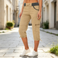 🎁💥LAST DAY SALE 50% OFF!!🛠️🌬️Women's High-Waist Cargo Capri Pants